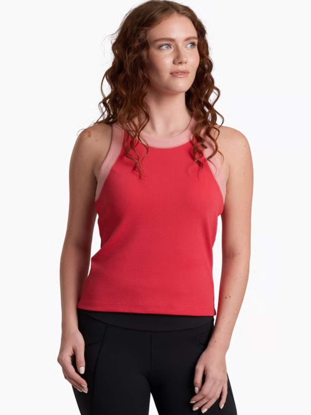 Kuhl Remi Tank Top Grenadine Pink Red Ribbed Fabric Size XS New NWOT